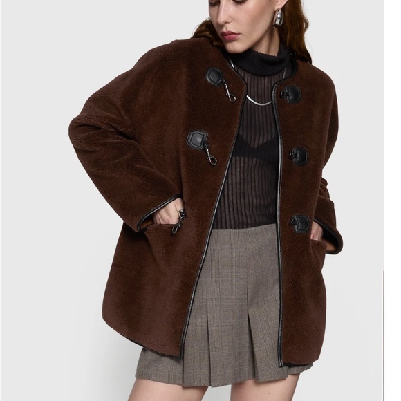 Shearling Toggle Jacket - Rebecca Minkoff (Trendy) - Picture 5 of 5